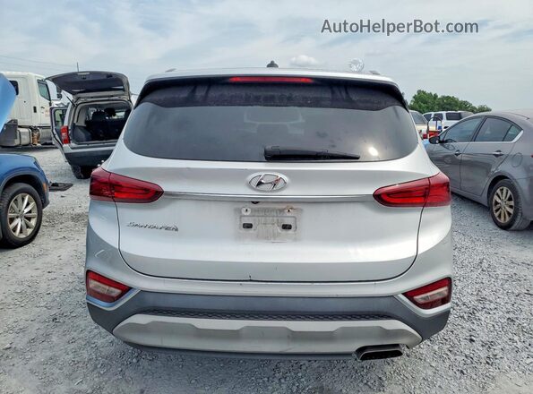 5NMS23AD5KH127805 2019 HYUNDAI SANTA Silver Вид ззаду