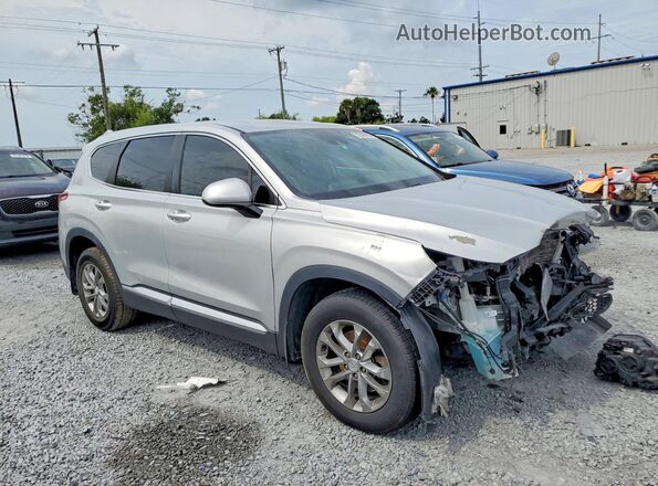 5NMS23AD5KH127805 2019 HYUNDAI SANTA Silver Передня права чверть