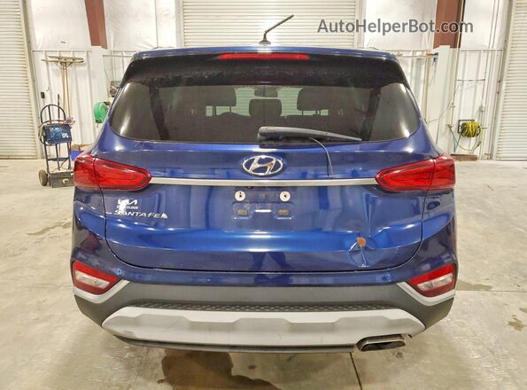 5NMS23AD6KH103450 2019 HYUNDAI SANTA Blue უკანა ხედი