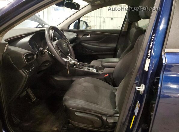 5NMS23AD6KH103450 2019 HYUNDAI SANTA Blue წინა სალონის ხედი