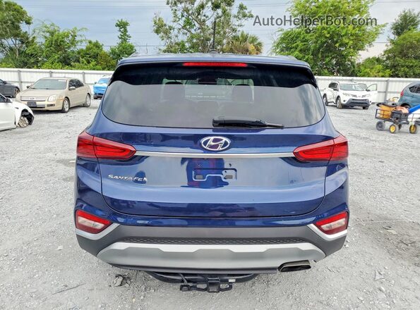5NMS23AD6LH285779 2020 HYUNDAI SANTA Blue Rear view