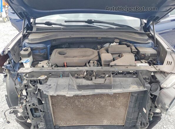 5NMS23AD6LH285779 2020 HYUNDAI SANTA Blue Engine compartment view