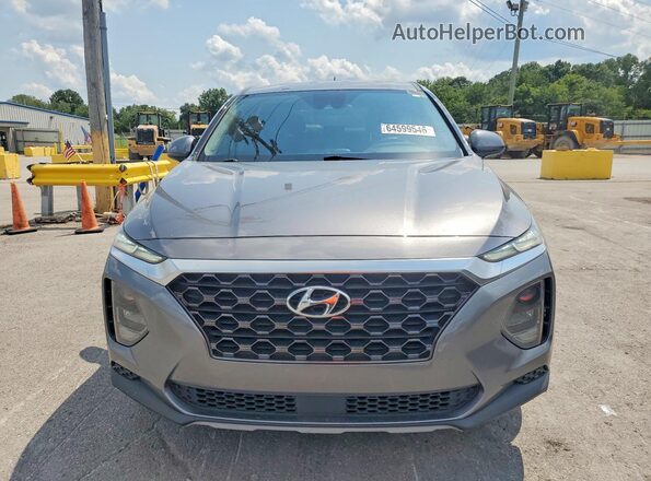 5NMS23AD7KH011702 2019 HYUNDAI SANTA Gray წინა ხედი