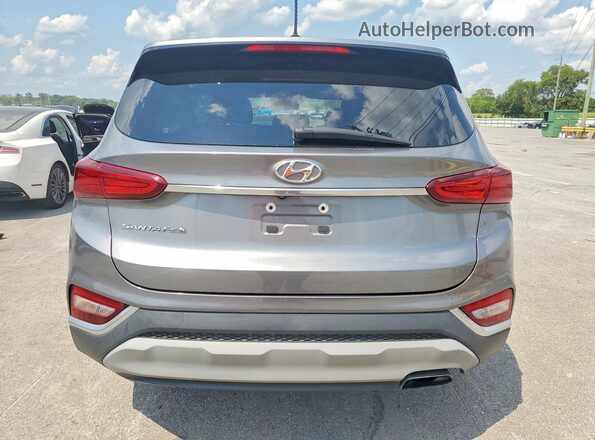 5NMS23AD7KH011702 2019 HYUNDAI SANTA Gray უკანა ხედი