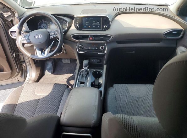 5NMS23AD7KH011702 2019 HYUNDAI SANTA Gray წინა პანელის ხედი