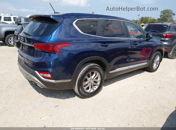 5NMS23AD7KH026197 2019 HYUNDAI SANTA FE Dark Blue Задня права чверть