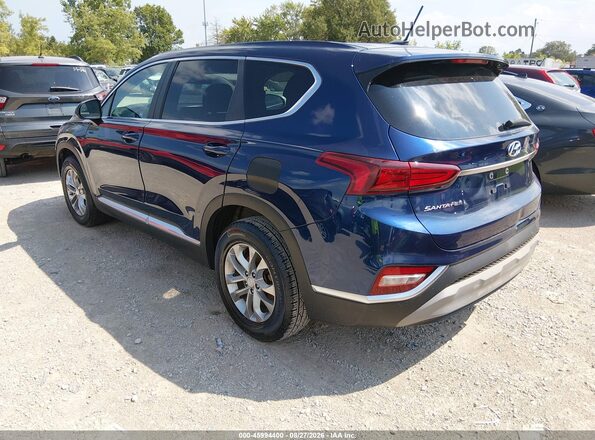 5NMS23AD7KH026197 2019 HYUNDAI SANTA FE Dark Blue Задня ліва чверть