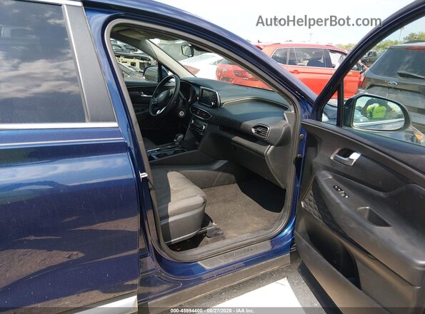 5NMS23AD7KH026197 2019 HYUNDAI SANTA FE Dark Blue Вид салону спереду