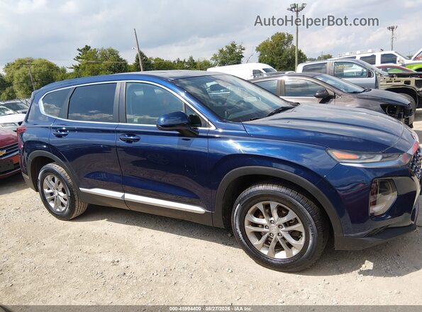 5NMS23AD7KH026197 2019 HYUNDAI SANTA FE Dark Blue Вид задньої частини салону