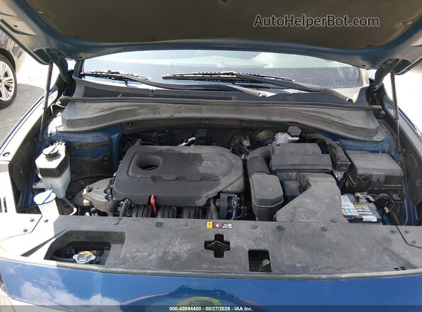 5NMS23AD7KH026197 2019 HYUNDAI SANTA FE Dark Blue Вид ззаду