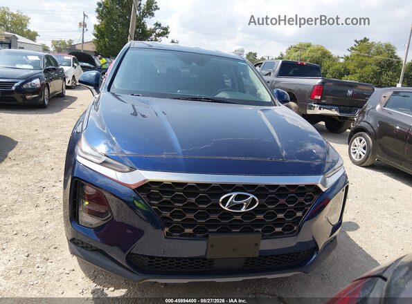 5NMS23AD7KH026197 2019 HYUNDAI SANTA FE Dark Blue Вид щитка приладів