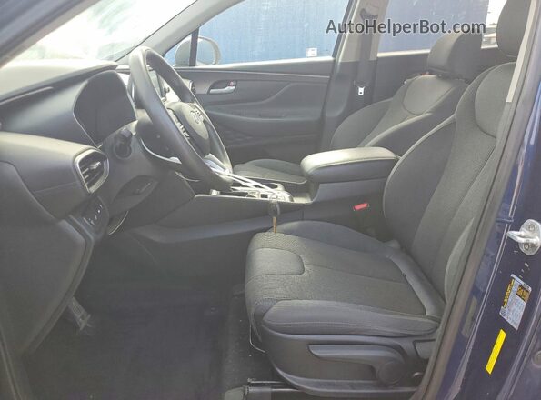 5NMS23AD8KH118354 2019 HYUNDAI SANTA Синий Вид салона спереди