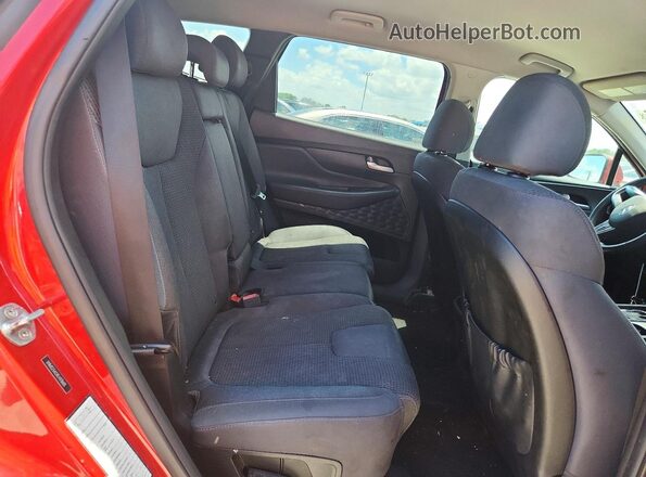 5NMS23AD8LH178605 2020 HYUNDAI SANTA Red Вид задніх сидінь