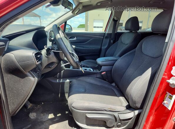 5NMS23AD8LH178605 2020 HYUNDAI SANTA Red Вид салону спереду
