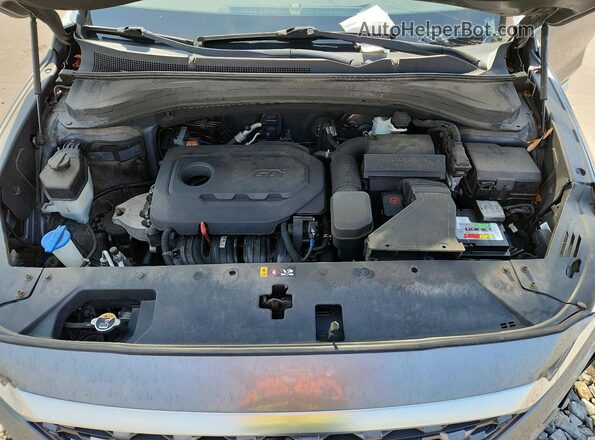 5NMS23AD9KH088913 2019 HYUNDAI SANTA Gray Widok komory silnika
