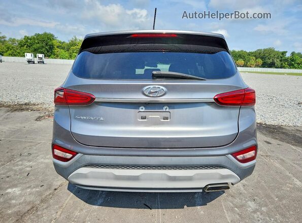5NMS23AD9KH088913 2019 HYUNDAI SANTA Gray Widok z tyłu