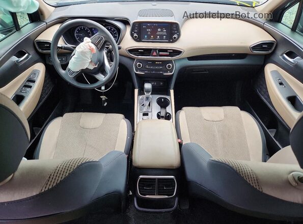 5NMS23AD9KH088913 2019 HYUNDAI SANTA Gray Widok deski rozdzielczej