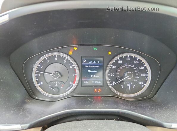 5NMS23AD9KH088913 2019 HYUNDAI SANTA Gray Widok zestawu wskaźników