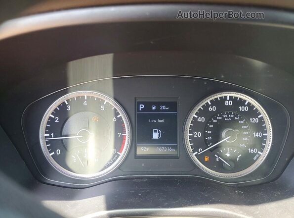 5NMS23AD9KH099989 2019 HYUNDAI SANTA Gray Vista del cuadro de instrumentos