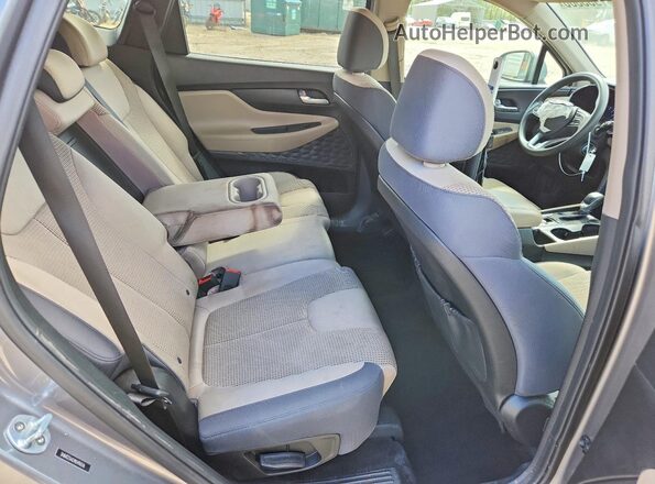5NMS23AD9KH116516 2019 HYUNDAI SANTA Tan Widok wnętrza z tyłu