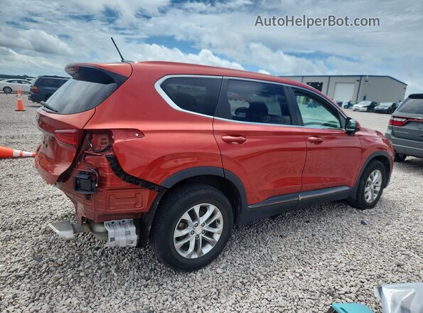 5NMS23AD9KH128262 2019 HYUNDAI SANTA Оранжевый Задняя правая четверть