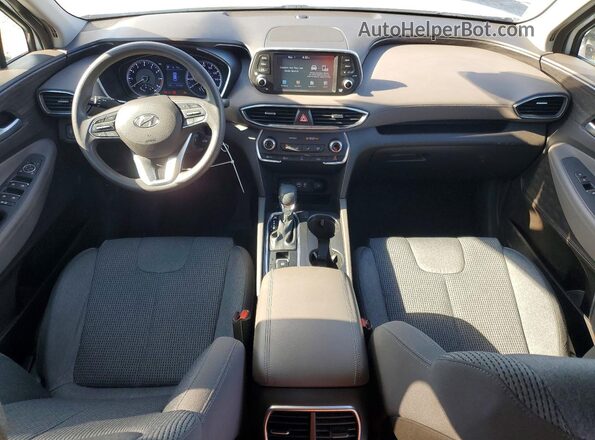 5NMS23ADXKH118405 2019 HYUNDAI SANTA White Vista del salpicadero