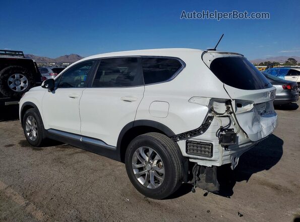 5NMS23ADXKH118405 2019 HYUNDAI SANTA White Trasero izquierdo