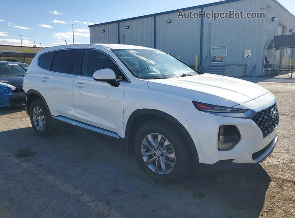 5NMS23ADXKH118405 2019 HYUNDAI SANTA White Delantero derecho