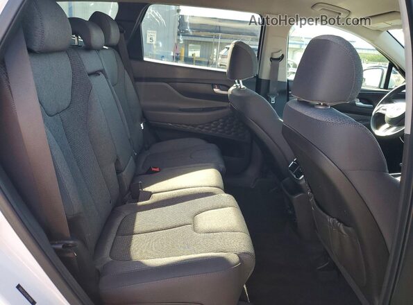 5NMS23ADXKH118405 2019 HYUNDAI SANTA White Vista interior trasera