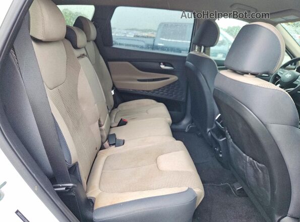 5NMS23ADXLH206078 2020 HYUNDAI SANTA Белый Вид задней части салона