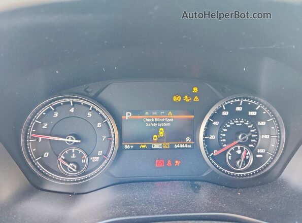 5NMS24AJ0PH652113 2023 HYUNDAI SANTA Charcoal Instrument cluster view