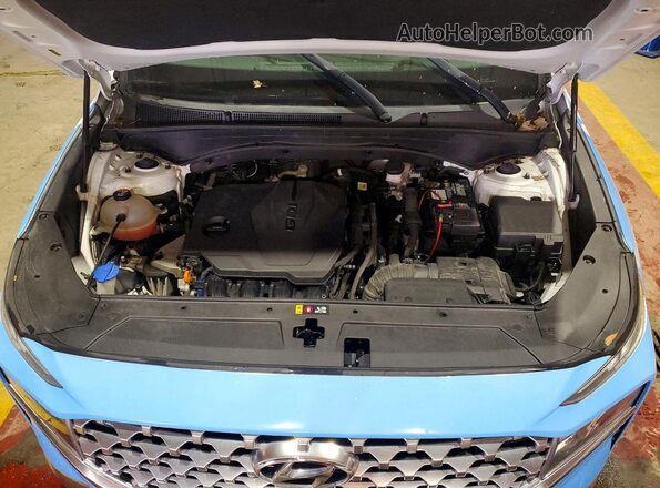 5NMS24AJ1MH364287 2021 HYUNDAI SANTA White Widok komory silnika