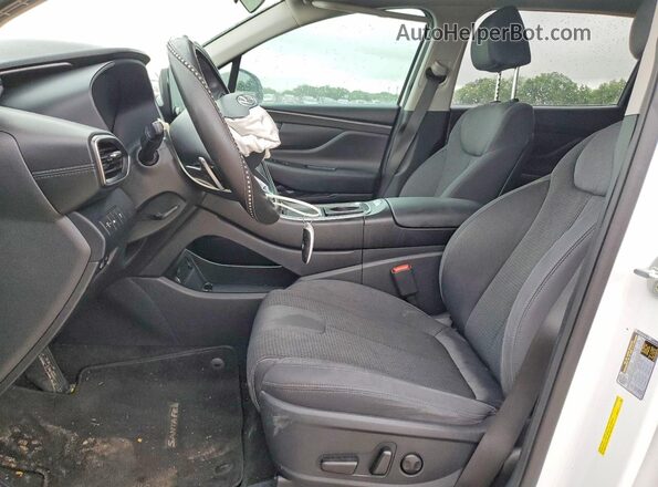 5NMS24AJ2MH315406 2021 HYUNDAI SANTA Белый Вид салона спереди