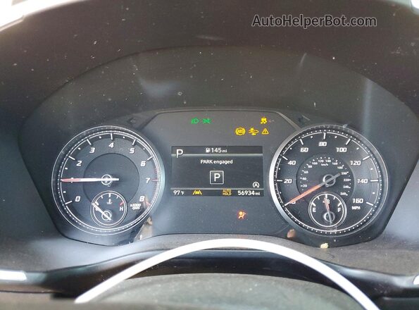 5NMS24AJ2NH414311 2022 HYUNDAI SANTA Gray ხელსაწყოთა პანელის ხედი