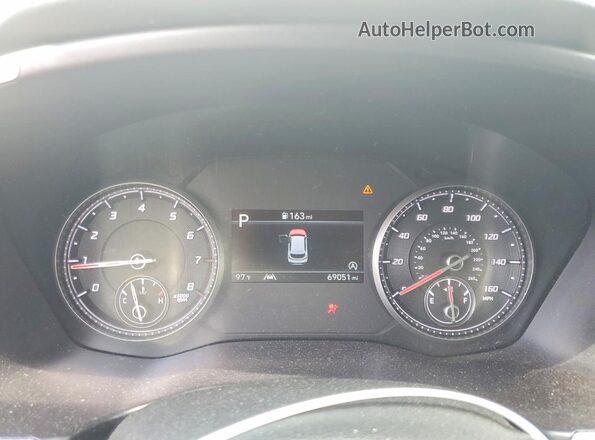 5NMS24AJ3PH589346 2023 HYUNDAI SANTA Silver Instrument cluster view