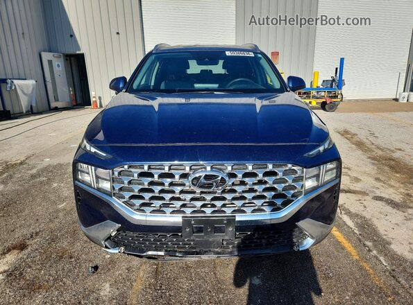 5NMS24AJ4NH436097 2022 HYUNDAI SANTA Blue წინა ხედი