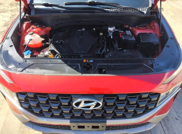 5NMS24AJ4PH538678 2023 HYUNDAI SANTA Red Vista del compartimento del motor