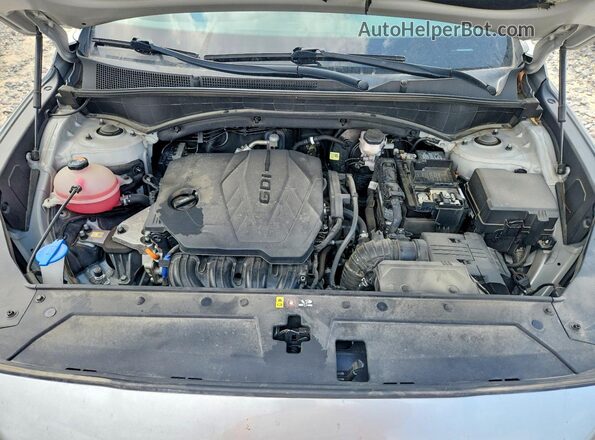 5NMS24AJ5MH355916 2021 HYUNDAI SANTA Silver Вид задньої частини салону