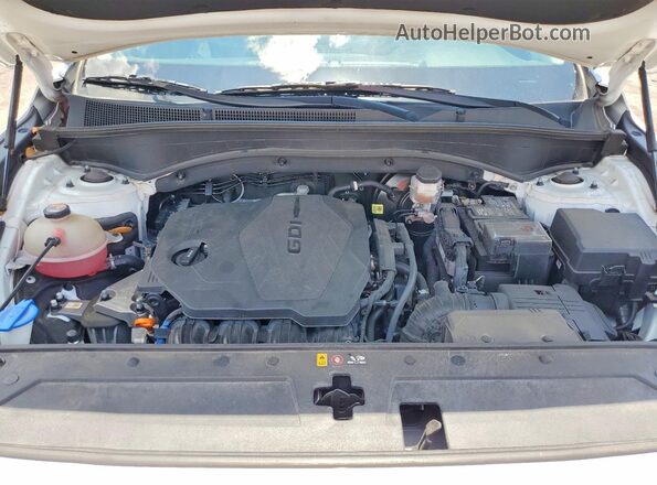 5NMS24AJ5NH375875 2022 HYUNDAI SANTA Белый Вид подкапотного пространства