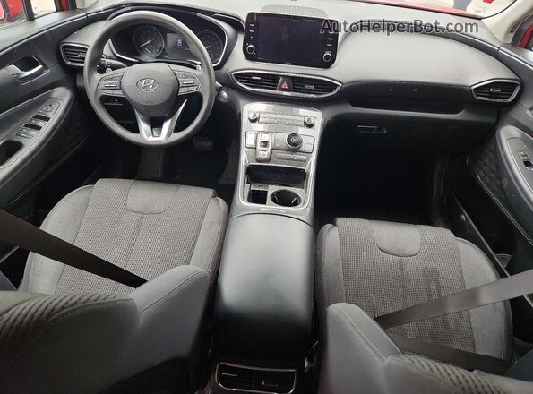 5NMS24AJ6MH350840 2021 HYUNDAI SANTA Red Dashboard view