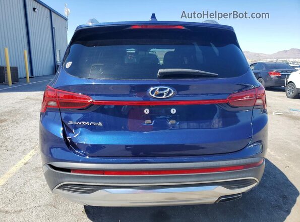 5NMS24AJ7NH442217 2022 HYUNDAI SANTA Blue Вид ззаду