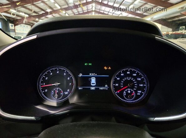 5NMS24AJ7PH555992 2023 HYUNDAI SANTA Gray Instrument cluster view