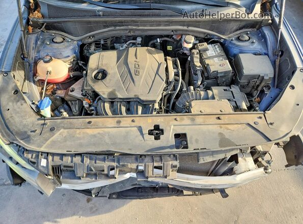 5NMS24AJ8MH341430 2021 HYUNDAI SANTA Blue Սալոնի հետևի տեսք