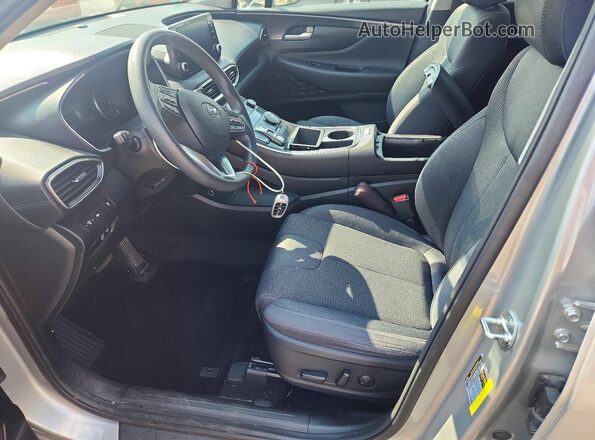 5NMS24AJ9MH326077 2021 HYUNDAI SANTA Silver Vista interior delantera