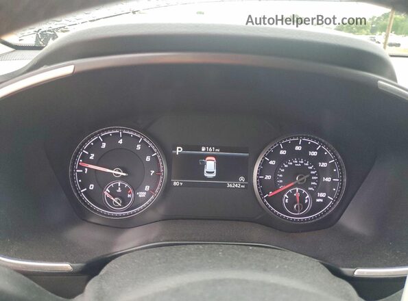 5NMS24AJ9PH486402 2023 HYUNDAI SANTA Gray Instrument cluster view