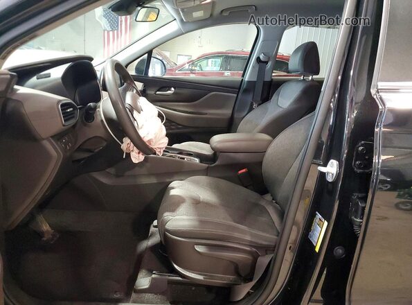 5NMS2CAD0KH048770 2019 HYUNDAI SANTA Black Widok wnętrza z przodu