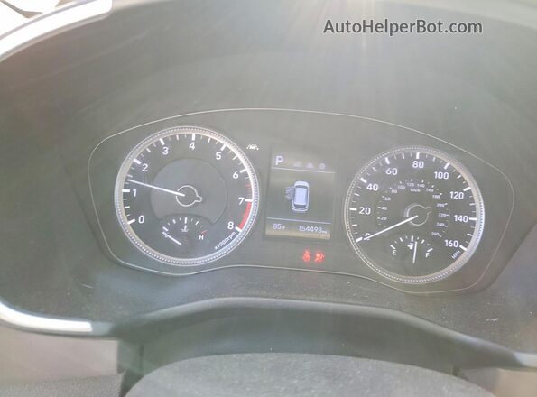 5NMS2CAD1KH121743 2019 HYUNDAI SANTA White ხელსაწყოთა პანელის ხედი