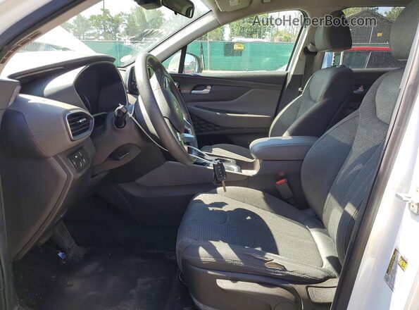 5NMS2CAD1KH121743 2019 HYUNDAI SANTA White წინა სალონის ხედი