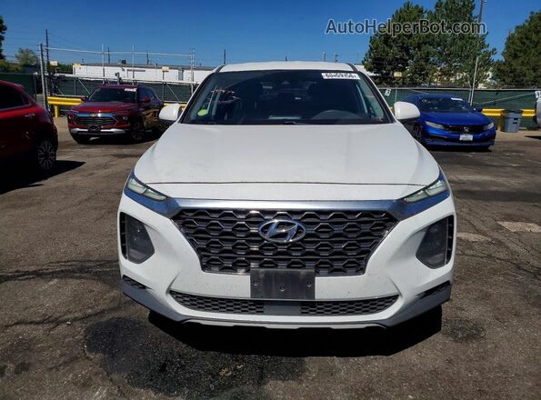 5NMS2CAD1KH121743 2019 HYUNDAI SANTA White წინა ხედი