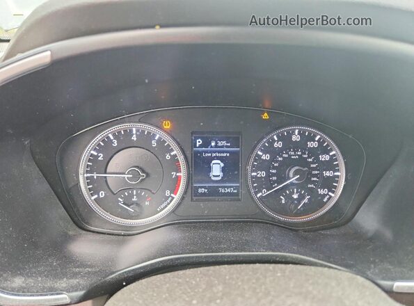 5NMS2CAD1LH231404 2020 HYUNDAI SANTA Gray Вид щитка приладів